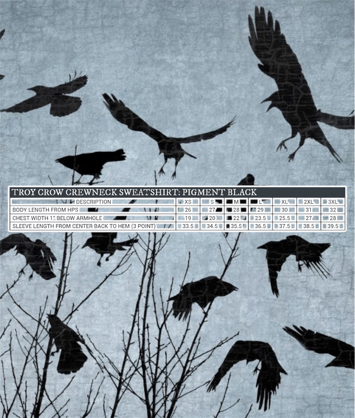 THE TROY CROW CREW Sweatshirt PRE-ORDER