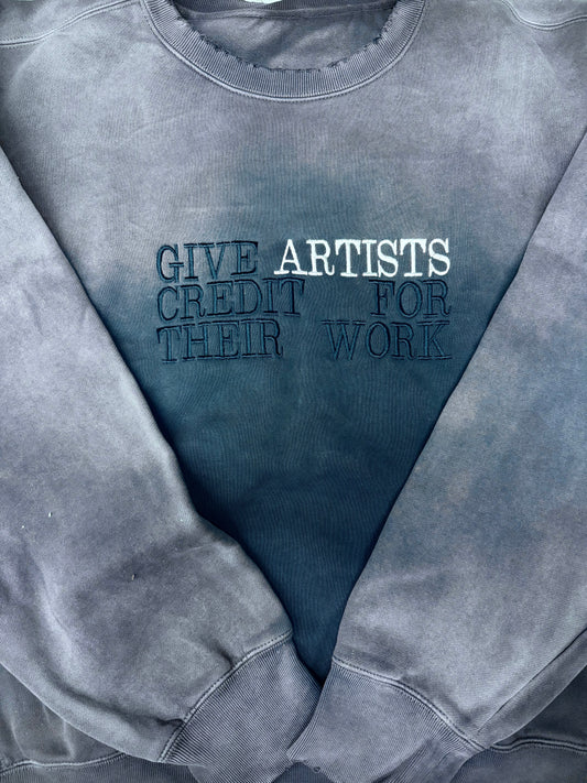 GIVE ARTISTS CREDIT FOR THEIR WORK