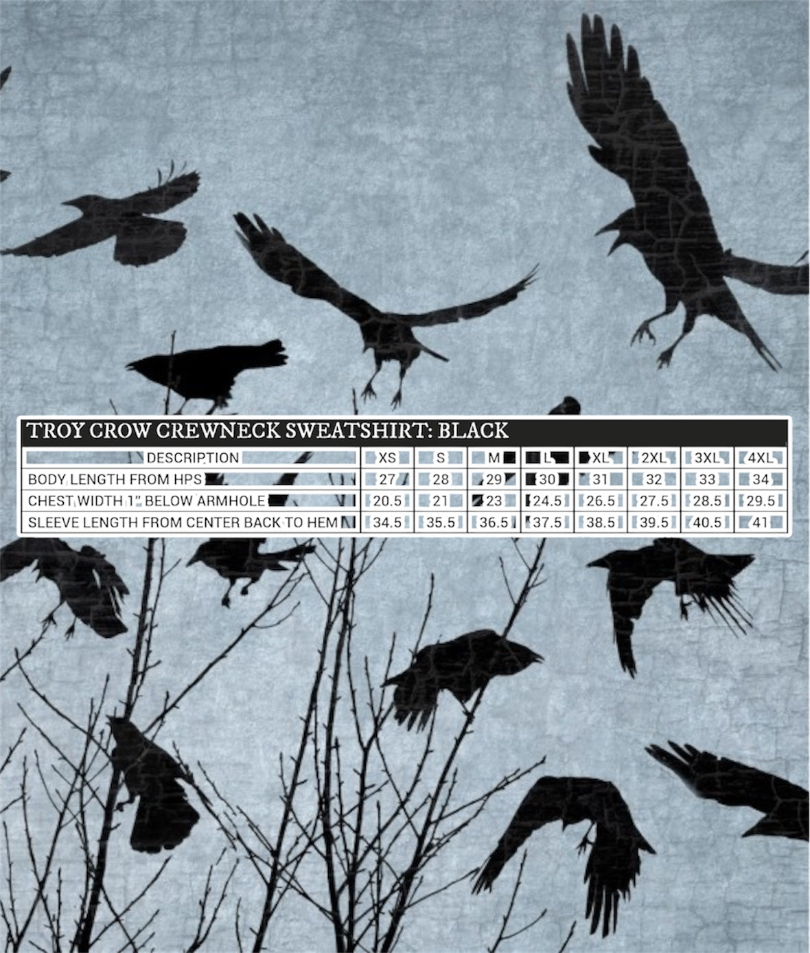 TROY CROW Crewneck Sweatshirt PRE-ORDER